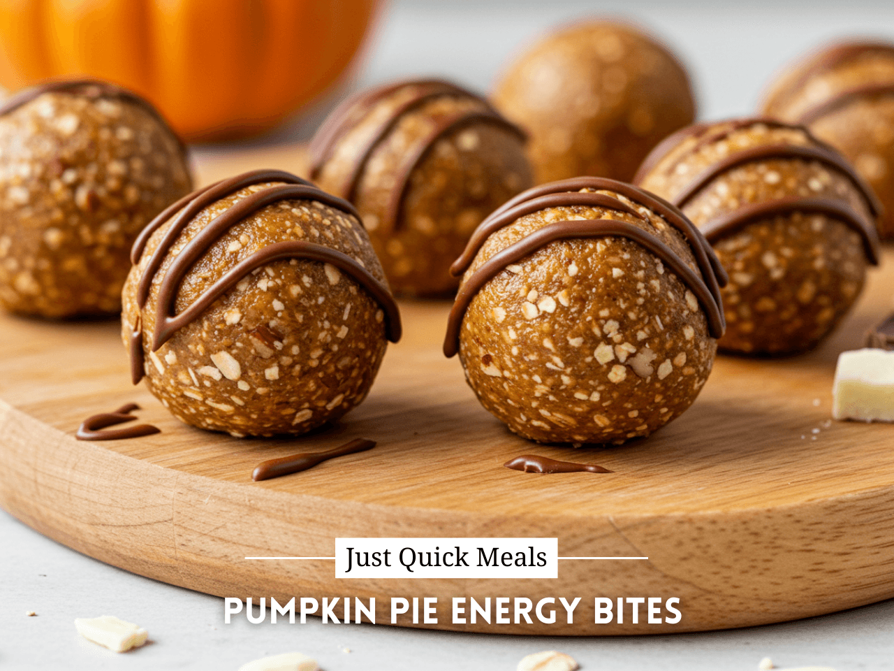 Minute No-Bake Pumpkin Pie Energy Bites for Fall